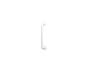 AKW - 300x32mm Straight Plastic Fluted Grab Rail - White