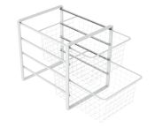 Granberg Pull-out Wire Baskets for Baby Changing Tables - 2x High Baskets