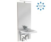 Granberg Manual Height Adjustable Washbasin - BASICLINE 401-03-05 - Incl. Mixer Tap with 150 mm Lever - White