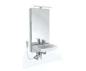 Granberg Motorised Washbasin Lift BASICLINE 433-11-05 - Incl. Mixer Tap with 150 mm Lever - White