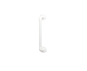 AKW - 450x32mm Straight Plastic Fluted Grab Rail - White