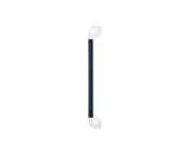 AKW - 600x32mm Straight Plastic Fluted Grab Rail - Dark Blue