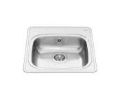 Granberg Ergosteel Wheelchair Accessible Inset Kitchen Sink ES11 - 49.6 cm, Inc. Flexible Waste Kit