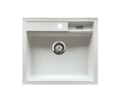 Granberg Granite Kitchen Sink ESG-500B – Accessible Design 560 × 500 × 120 mm - White Quartz Composite