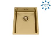 Granberg Ergosteel Trendline EST-330-03 Accessible Kitchen Sink, Gold PVD - 37.0 cm, Inc. Flexible Waste Kit