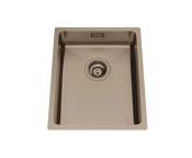 Granberg Ergosteel Trendline EST-330-05 Accessible Kitchen Sink, Bronze PVD - 37.0 cm, Inc. Flexible Waste Kit