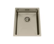 Granberg Ergosteel Trendline EST-330-06 Accessible Kitchen Sink, Champagne PVD - 37.0 cm, Inc. Flexible Waste Kit