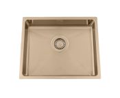 Granberg Ergosteel Trendline EST-500-05 Accessible Kitchen Sink, Bronze PVD - 54.0 cm, Inc. Flexible Waste Kit