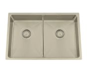 Granberg Ergosteel Trendline 80K-06 Accessible Kitchen Sink, Champagne PVD - 72.8 cm, Inc. Flexible Waste Kit