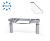 Granberg Kitchen Worktop Lift Baselift Corner 6302HA, 103mm Front, 45°- 45°, Wall-mounted