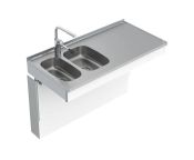 Granberg Wall Mounted Manual Sink Module 6380-ESG - Left, Choice of Widths 1190-1590mm