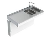 Granberg Wall Mounted Manual Sink Module 6380-ESG - Right, Choice of Widths 1190-1590mm