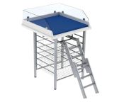 Granberg Changing Table 327, Fixed Height, Border Height 200mm - Mattress, Ladder & 4x Baskets - 800x800mm