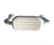 AKW PU Padded Toilet Back Rest Rail - White