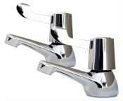 AKW Lever Handle Basin Taps (Pair)