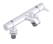 AKW Thermostatic Peg Lever Bath Shower Mixer Tap (no shower kit)