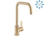 Deva Ashworth Sink Mixer - Brushed Brass Finish