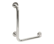 AWS Regent 450x450mm SS L Shaped Grab Rail, LH - MPF