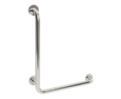 AWS Regent 600x600mm SS L Shaped Grab Rail, LH - MPF