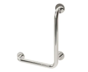 AWS Regent 450x450mm SS L Shaped Grab Rail, RH - MPF