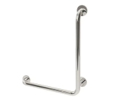AWS Regent 600x600mm SS L Shaped Grab Rail, RH - MPF