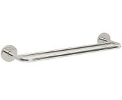 AWS Regent 750mm Stainless Steel Double Towel Rail - Mirror Polish Finish