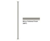 AWS Chelsea FL to CLG Grab Pole, Full Ribbed Grip SS, 35mm Dia. Custom Length up to 2743mm - MPF