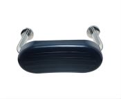 AWS Regent SS Toilet Backrest Rail, Blue Cushion, 400mm Width x 240mm Projection - MPF