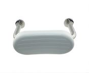 AWS Regent SS Toilet Backrest Rail, White Cushion, 400mm Width x 240mm Projection - MPF