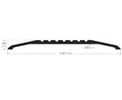 AWS Grooved High Flat AL Door THR 152 W x 12.7 H - Choice of Length 914 to 3048mm