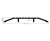 AWS Grooved High Flat AL Door THR, Light Duty 127 W x 12.7mm H - Choice of Length 914 to 3048mm