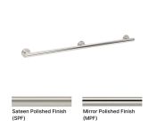 AWS Oxford 1200 mm Straight Grab Rail with 3 Fixing Points - Choice of Finish
