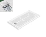 AKW Braddan Surface Mounted SHWR Tray, w/ Upward Pumped Waste - Choice of Size, OPT Ramps