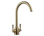 Deva Carlow Mono Sink Mixer - Brushed Brass Finish