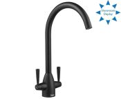 Deva Carlow Mono Sink Mixer - Matt Black Finish