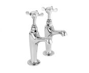 Deva Coronation High Neck Sink Taps (Pair) - Chrome