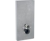 Geberit Monolith for Wall-hung WC, 101 cm, Front: Stoneware Concrete Look, Sides: ALU