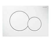 Geberit Sigma01 Flush Plate for Dual Flush, White