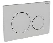Geberit Sigma20 Flush Plate for Dual Flush, Screwable - Stainless Steel Brushed & Polished