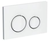 Geberit Sigma21 Flush Plate for Dual Flush, Metal White / Chrome-plated