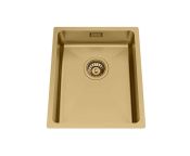 Granberg Trendline EST-330-03 Accessible Kitchen Sink Gold PVD · 370 × 440 × 120 mm · Inc. Flexible Waste Kit