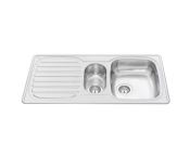 Granberg Ergosteel Wheelchair Accessible Inset Kitchen Sink ES25 - 97.1 cm, Inc. Flexible Waste Kit