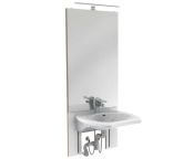 Granberg Manual Height Adjustable Washbasin - BASICLINE 401-03-05 - Incl. Mixer Tap with 150 mm Lever - White