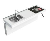 Granberg Wall Mounted Cranked Combi Kitchen Module - ES20S4 - Left, Choice of Widths 2190 / 2390mm