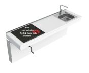 Granberg Wall Mounted Cranked Combi Kitchen Module 6350-ES11S4 - Right, Choice of Widths 2190 / 2390mm