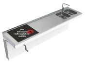 Granberg Wall Mounted Cranked Combi Kitchen Module 6350-ESHS4 - Right, Choice of Widths 2190 / 2390mm