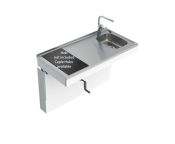 Granberg Wall Mounted Cranked Mini Kitchen Module 6350-ESFS - Right, Choice of Widths 990-1190mm