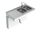 Granberg Wall Mounted Cranked Sink Module 6350-ESH - Right, Choice of Widths 1190-1590mm
