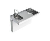 Granberg Wall Mounted Manual Mini Kitchen Module 6380-ESFS - Left, Choice of Widths 990-1190mm