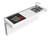Granberg Wall Mounted Motorised Combi Kitchen Module 6300-ES20S4 - Right, Choice of Widths 2190-2990mm
